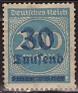 Germany - 1923 - Numeros - 30th - 200M - Azul - Numeros - Scott 249 - 0